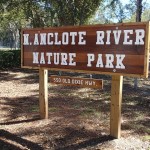 Entrance sign for N. Anclote River Nature Park