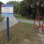 Legacy Trail - Bike Sculpture & Direction Signs