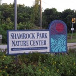 Venetian Waterway Trail - Shamrock Nature Center Sign