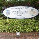 Mangrove Bay & Cypress Loop Golf Course Sign