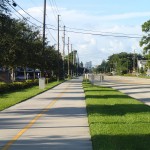 North Bay Trail - Looking South along 1st Street NE