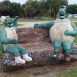 Withlacoochee State Trail - Inverness Trailhead Turtle Sculptures