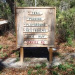 Directional Sign in N. Anclote River Nature Park