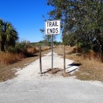 Trail End at N. Anclote River Nature Park