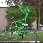 Legacy Trail - Girl on Bike Sculpture