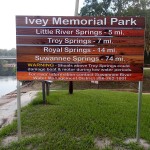 Ivey Memorial Park Sign